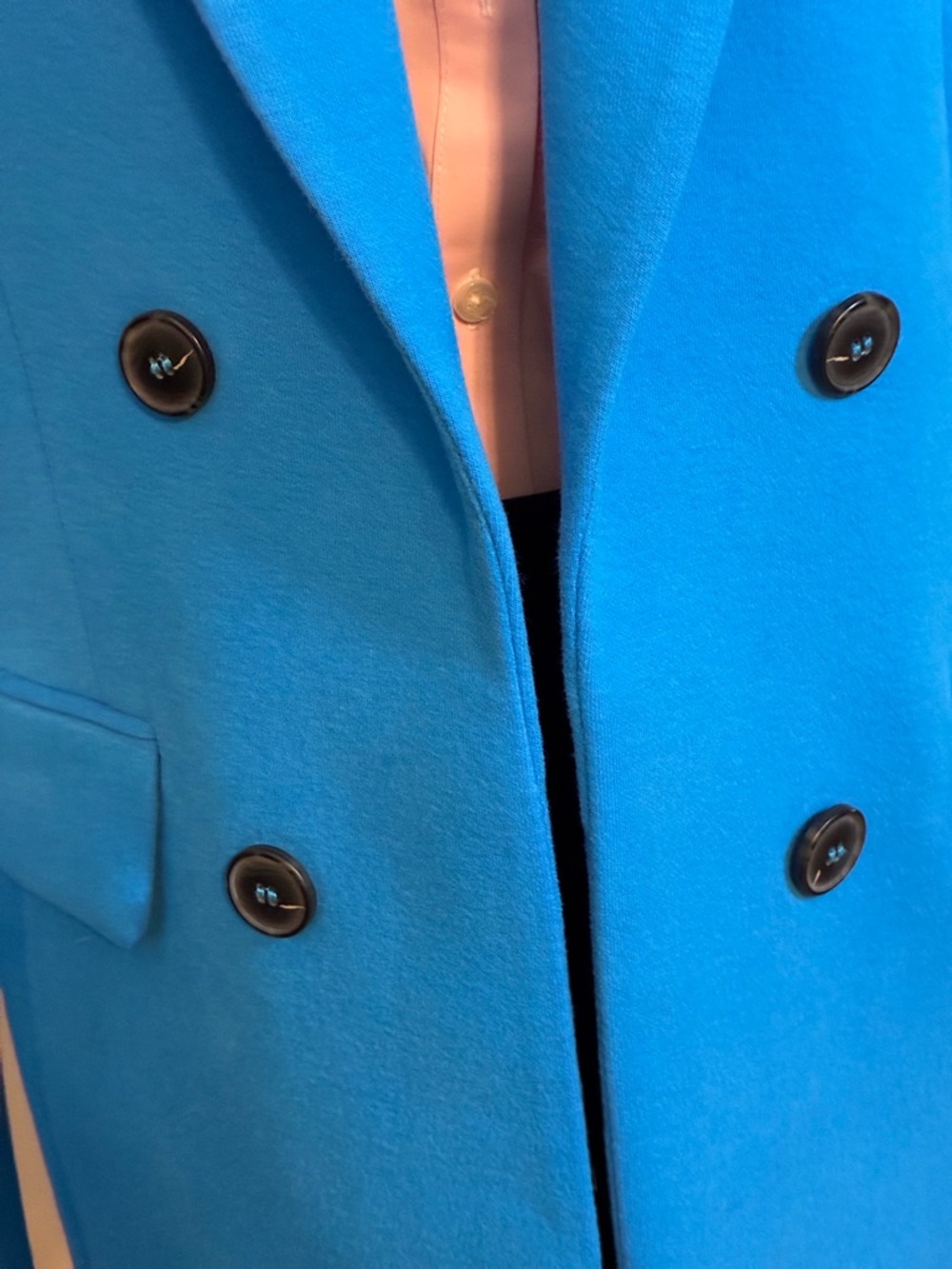 Talbots Turquoise Double-Breasted Jacket - Picture 6 of 10